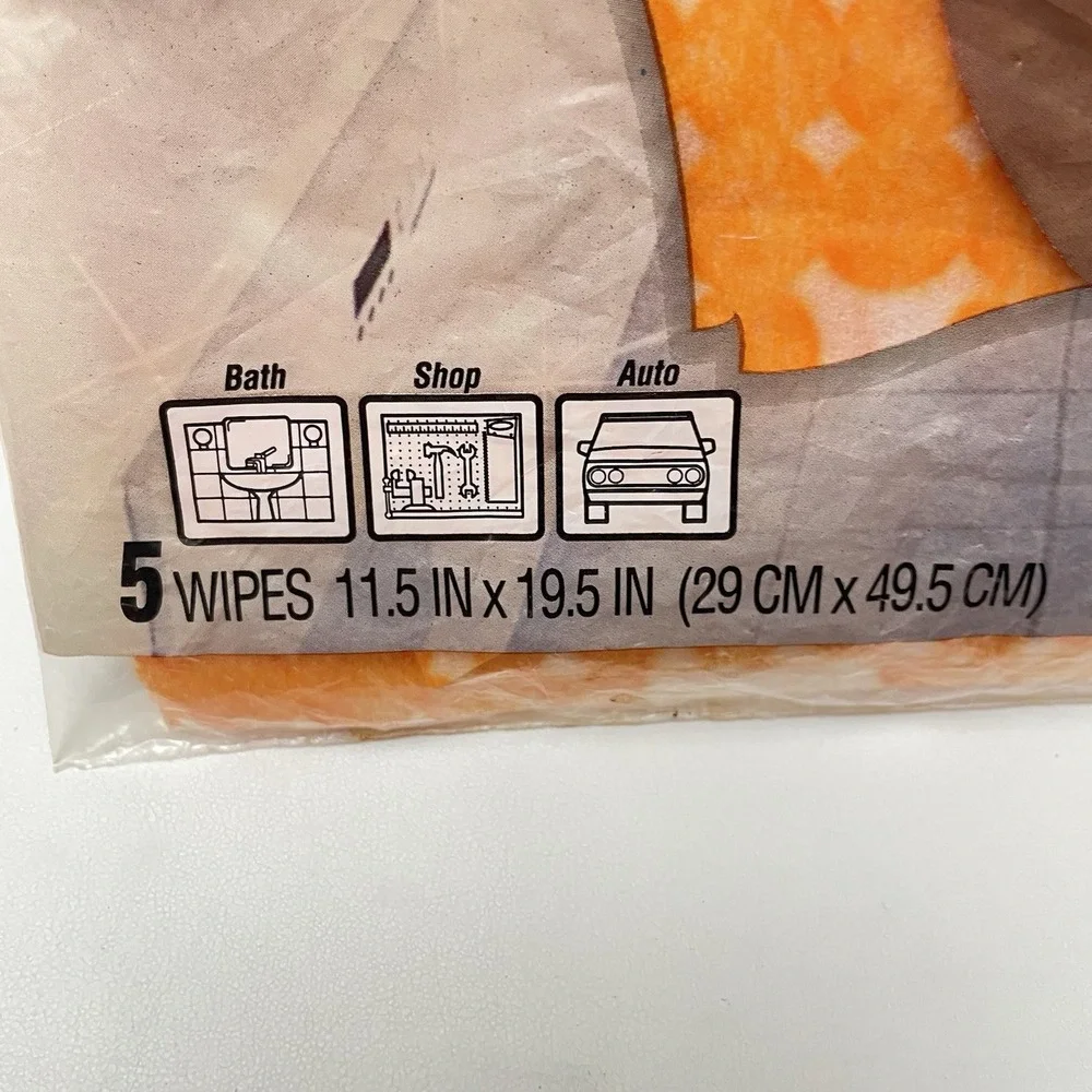 NEW Scotch Brite Kitchen And General Purpose Wipes 5 Pack‎ Orange